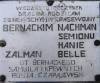 Memorial plaque to Bernacki (Biernacki) family: Nachman, Siemion, Chana, Bella. Founded by Samuel Bernacki and Czapajewski. Many mistakes in polish language